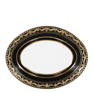 BLANC NOUVEAU Platte oval, klein