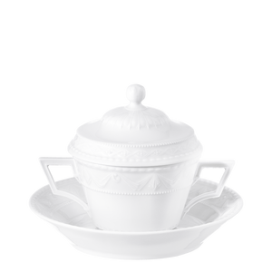 KURLAND Suppentasse mit Deckel komplett