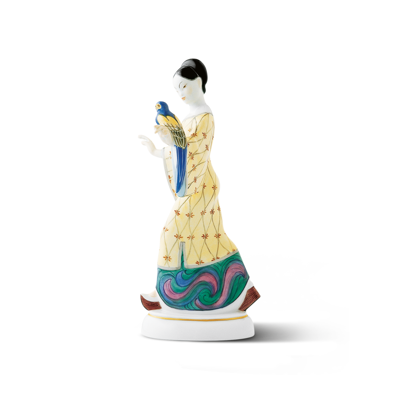 figure CHINESIN with parrot