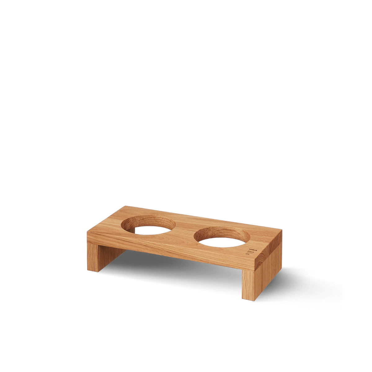 Étagère en bois LAB, 2 tablettes, chêne