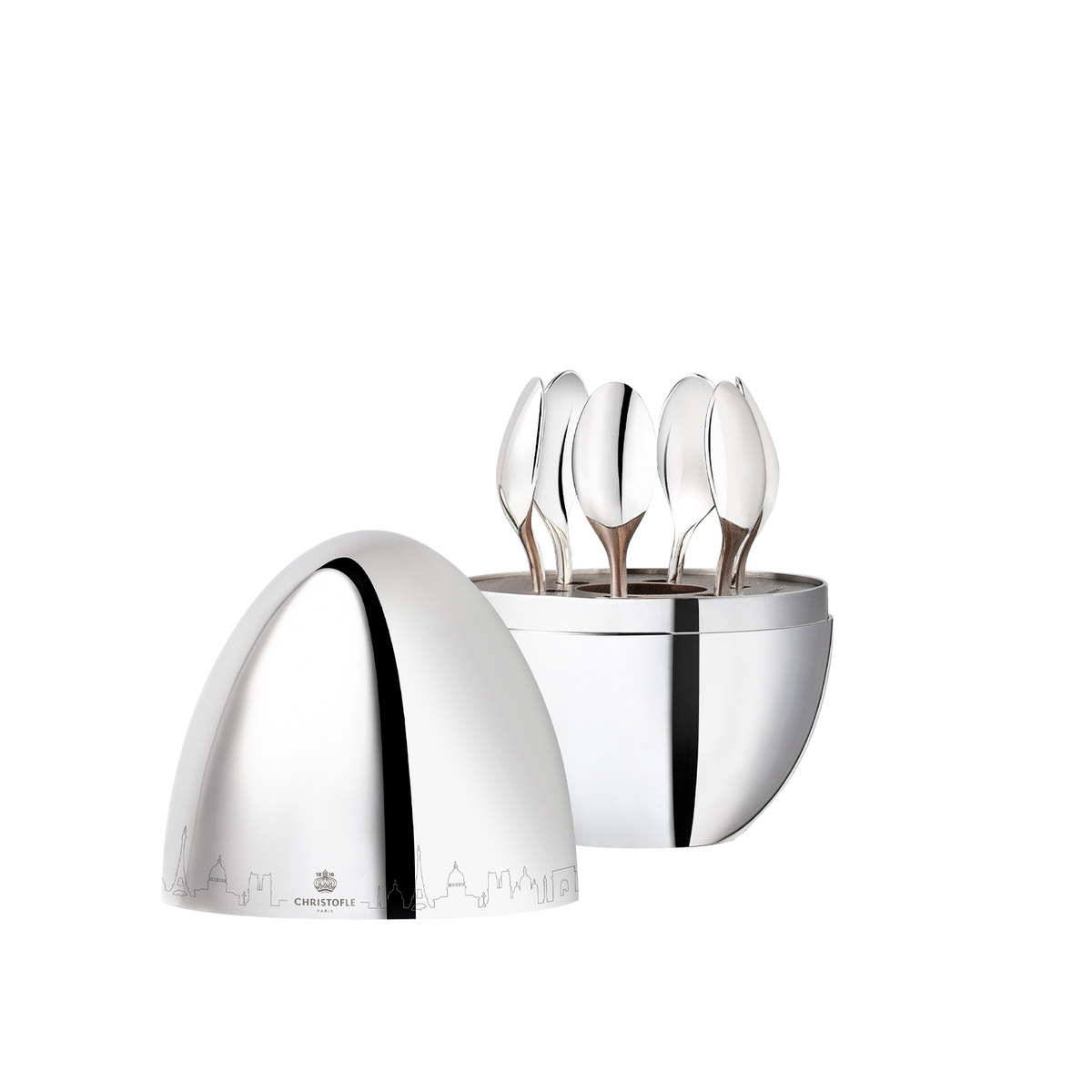 MOOD Besteck-Ei 6 Espresso-Löffel CHRISTOFLE 120