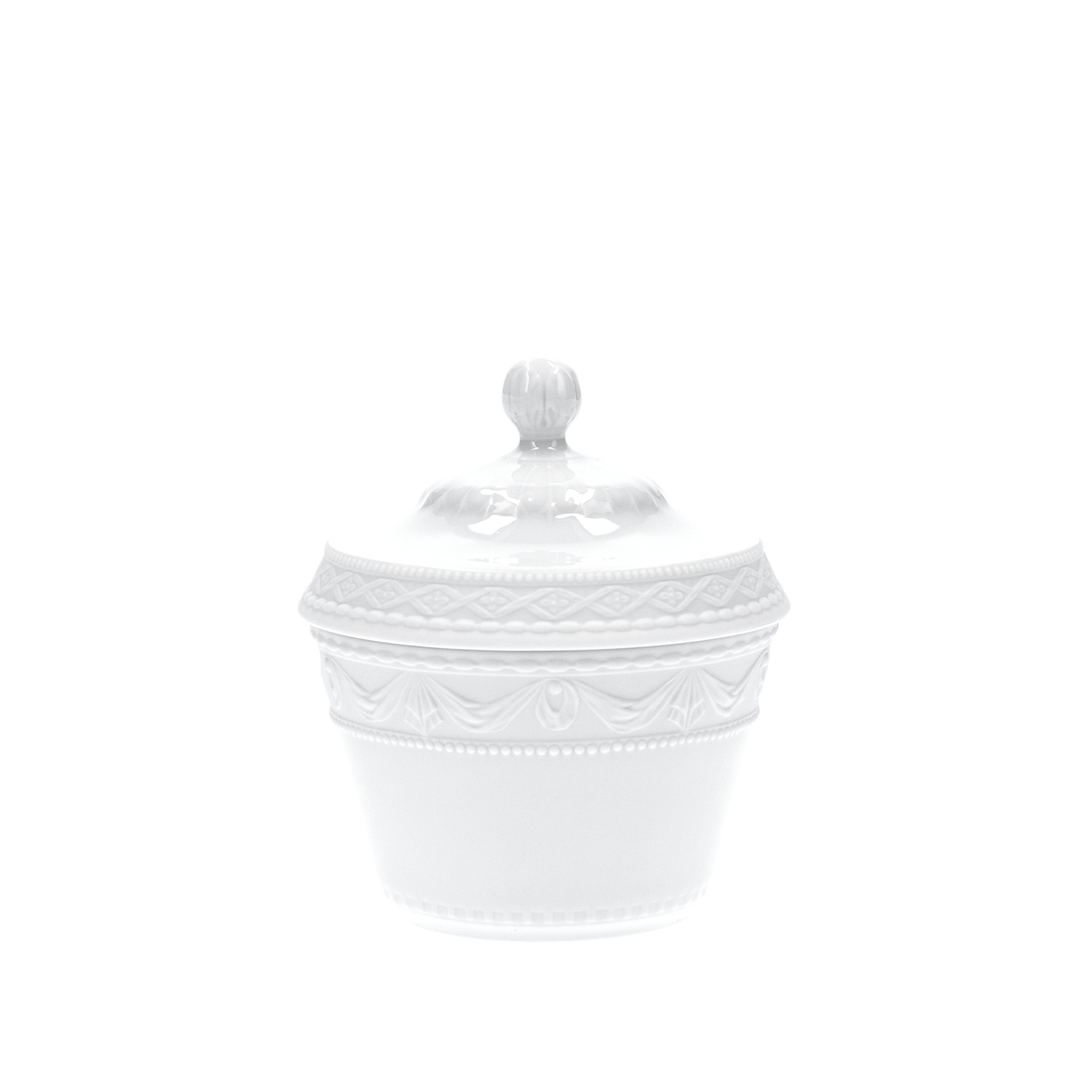 BLANC NOUVEAU Sugar bowl, small Lid