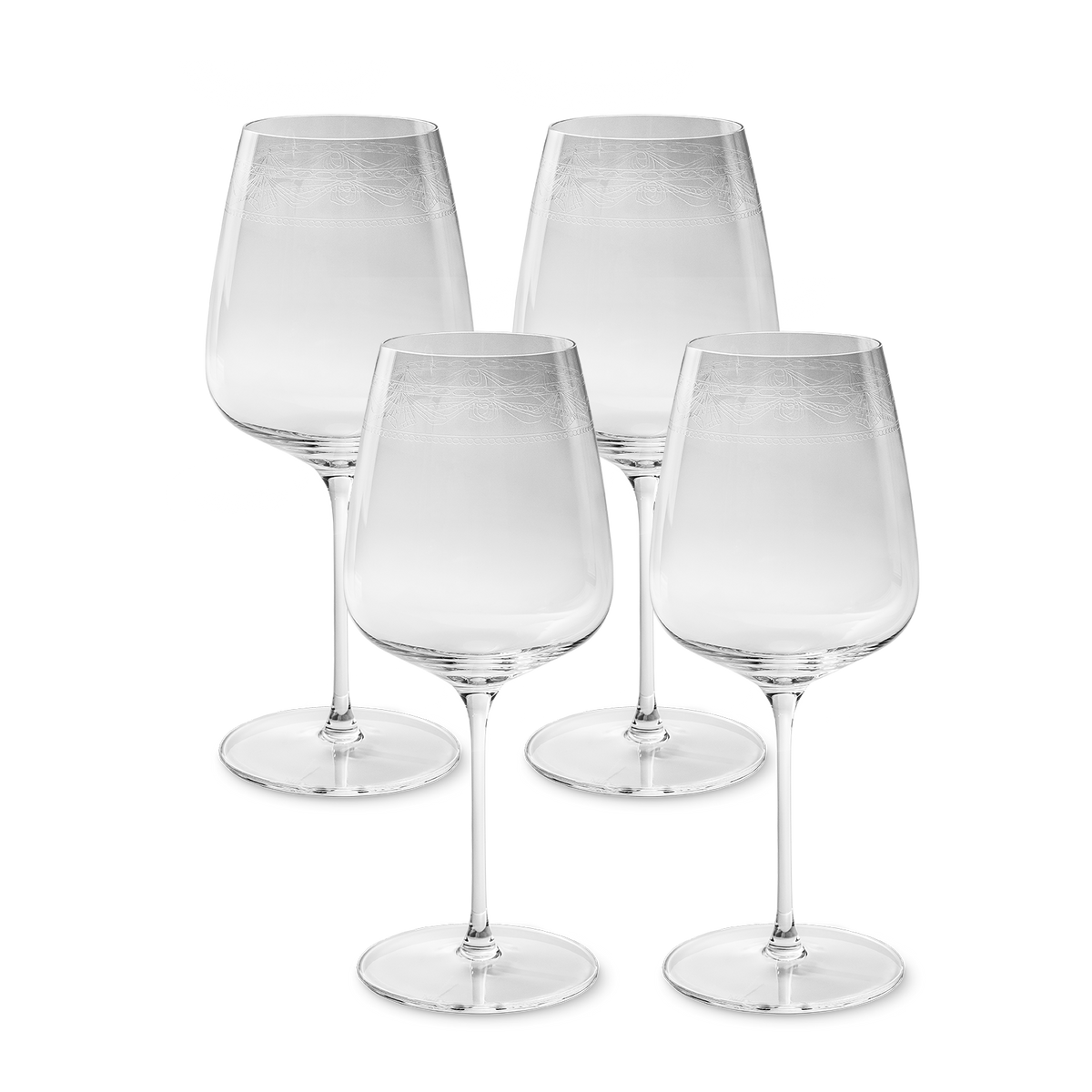 KURLAND KPM Rotweinglas, 4er Set