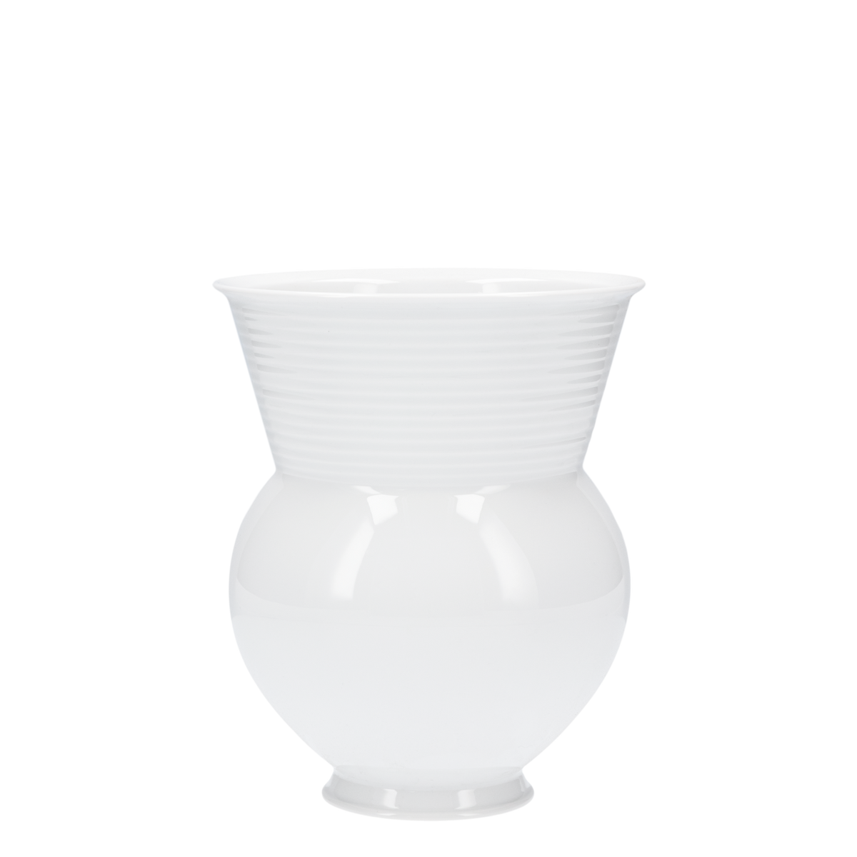 Vase HALLE mit gerilltem Hals