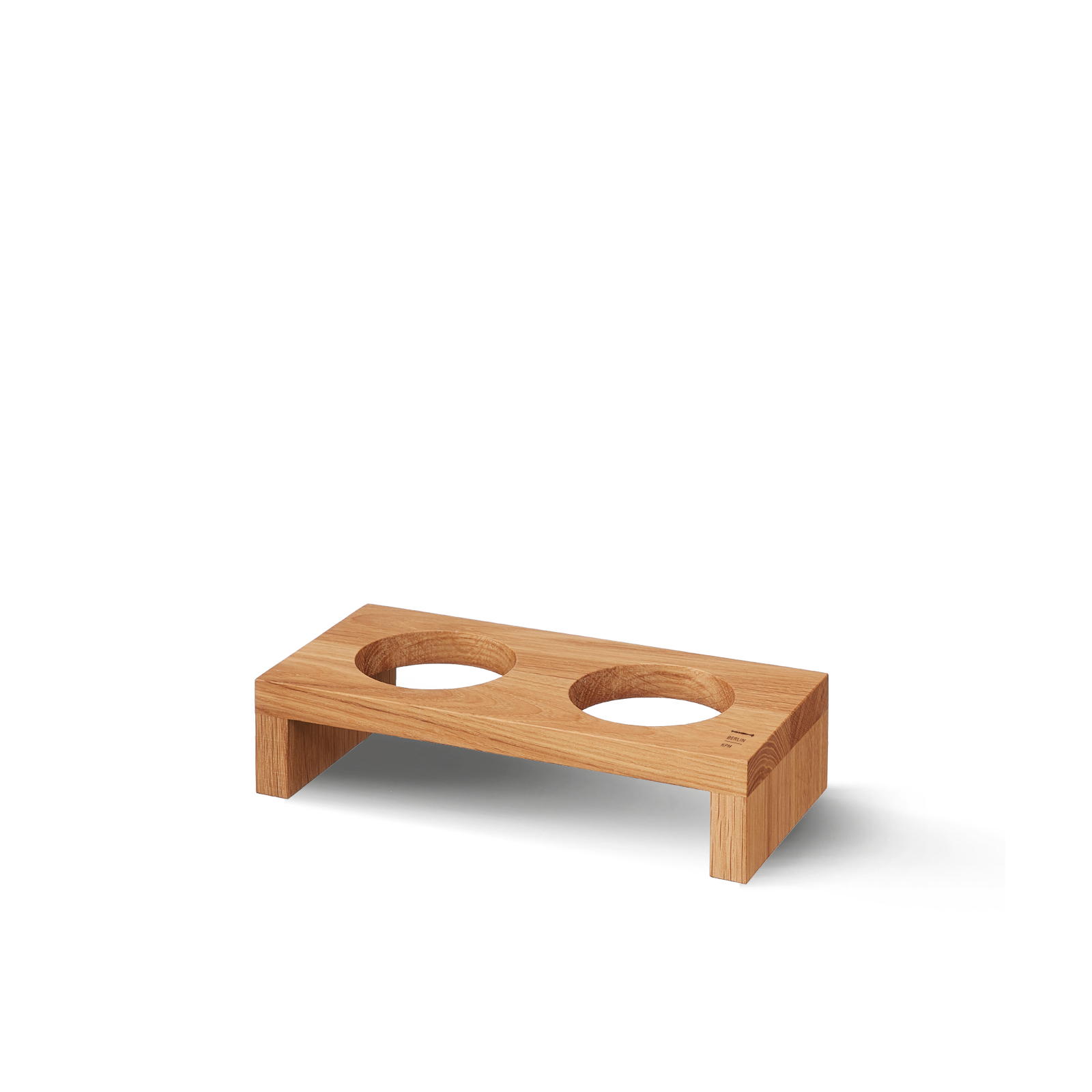 Étagère en bois LAB, 2 tablettes, chêne