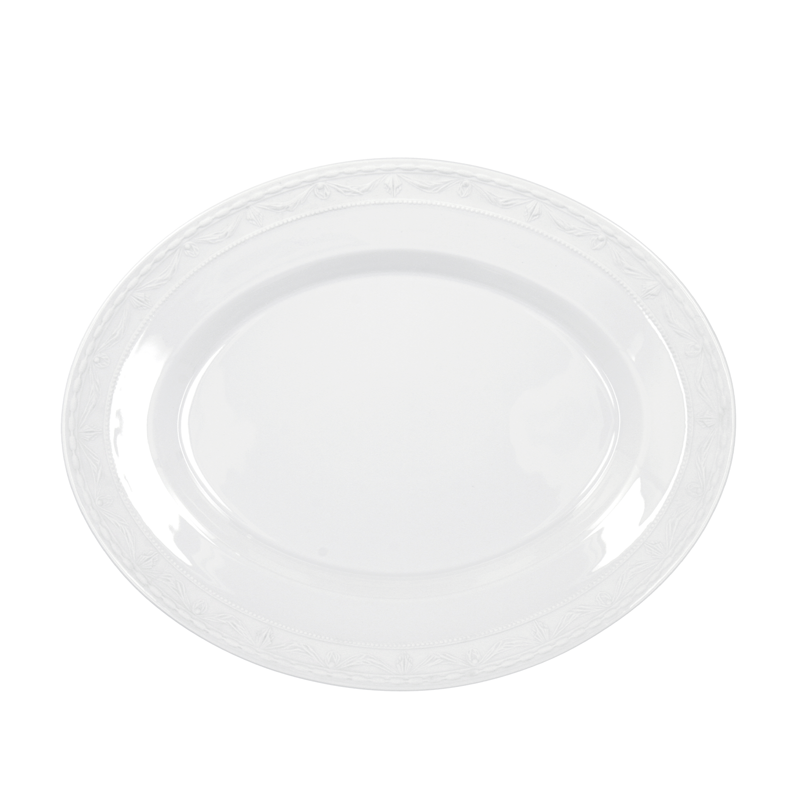 BLANC NOUVEAU platter oval, large