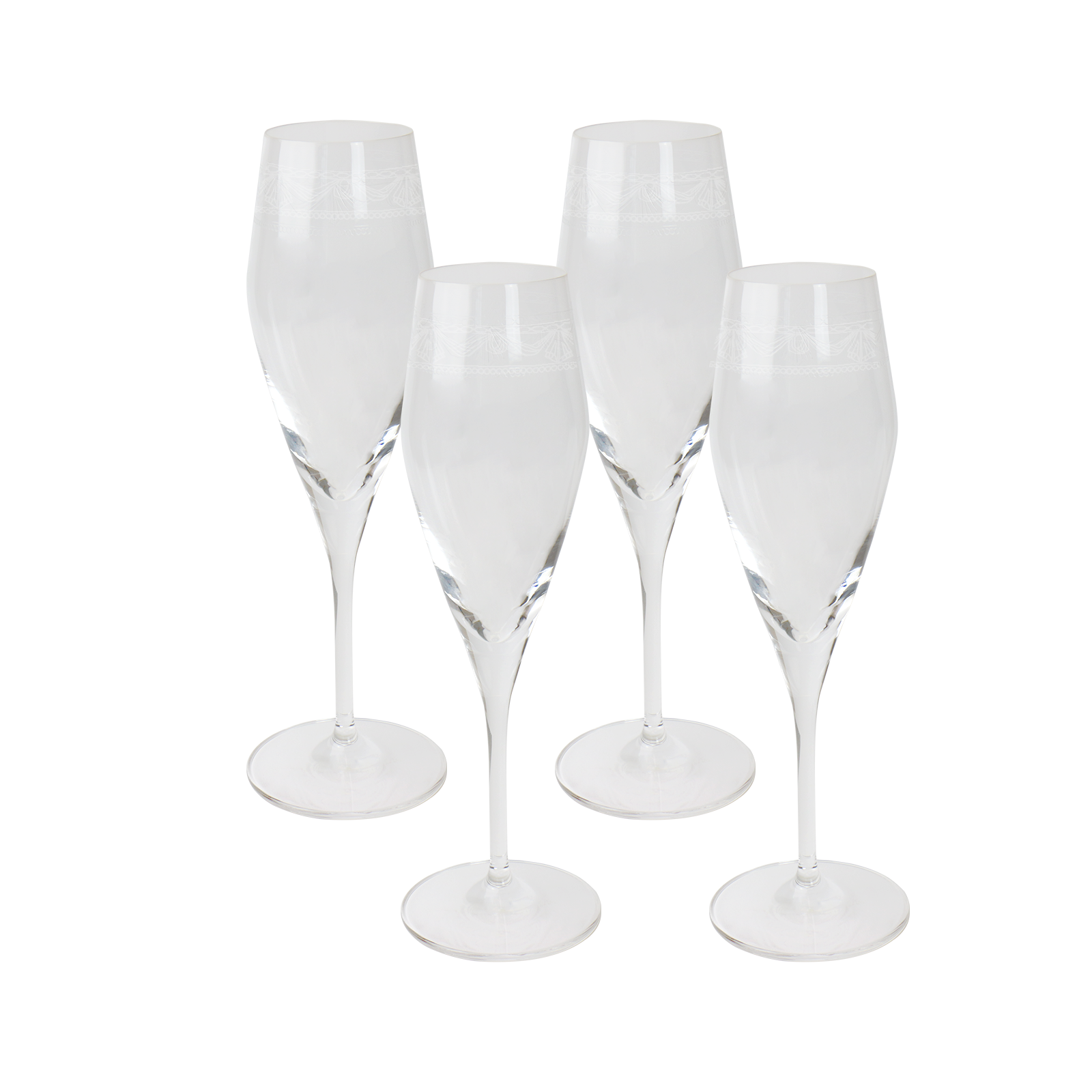 KURLAND KPM Champagne Glasses, Set of 4