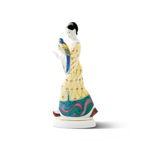 Figur CHINESIN mit Papagei