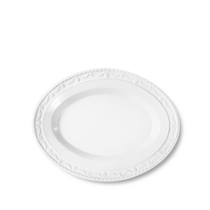 BLANC NOUVEAU Platte oval, klein