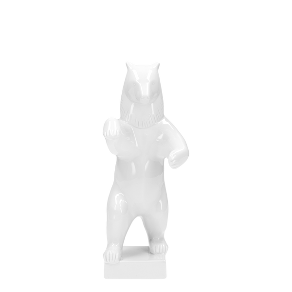 figure BEAR standing large, on pedestal - KPM-BERLIN